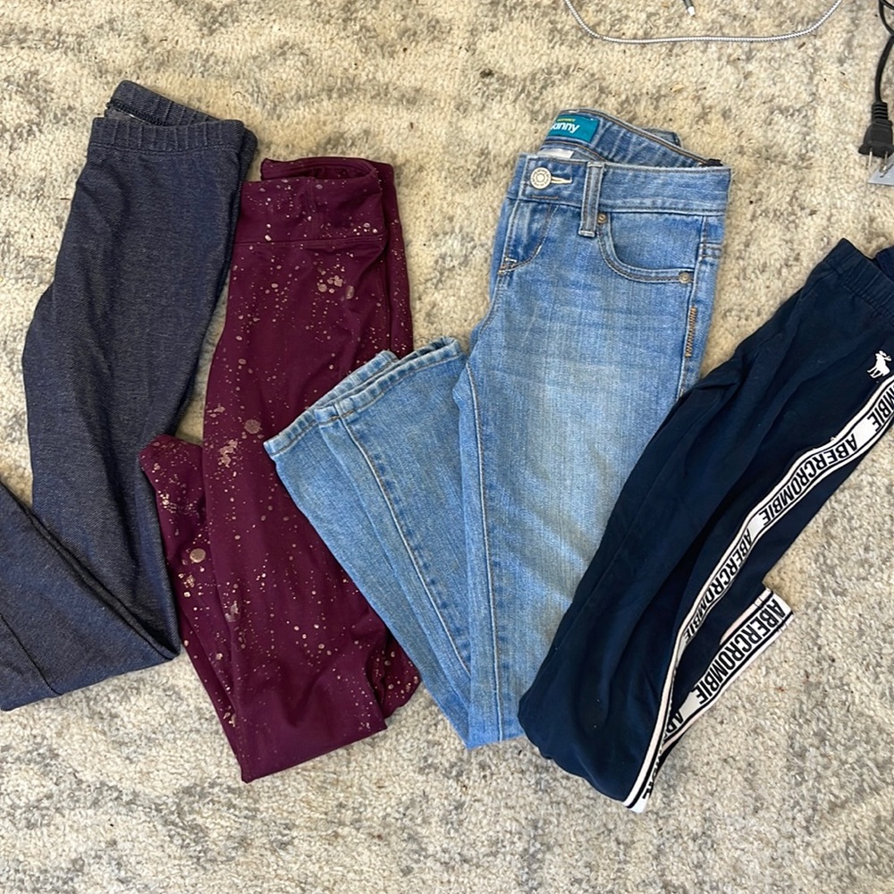 Girls pants leggings 7/8 Abercrombie Old navy Champion Used